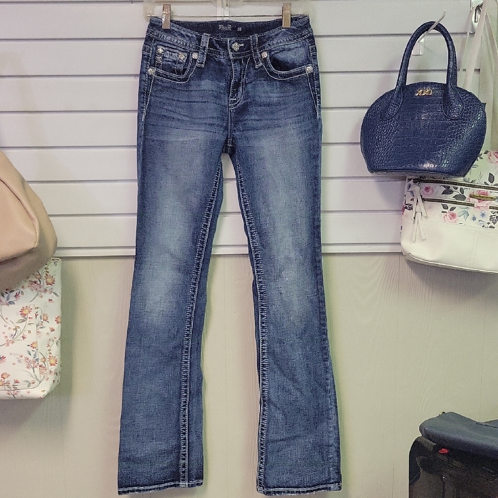 Miss Me Blue Boot Cut Jeans Classic Style
